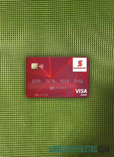 Guiana Bank Of Nova Scotia Visa Cartão de Débito Photolook Front exemplo